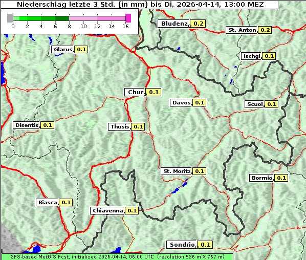 Niederschlag, 14. 4. 2026
