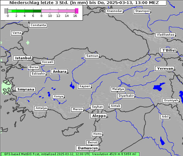 Niederschlag, 13. 3. 2025