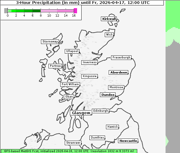 Niederschlag, 17. 4. 2026