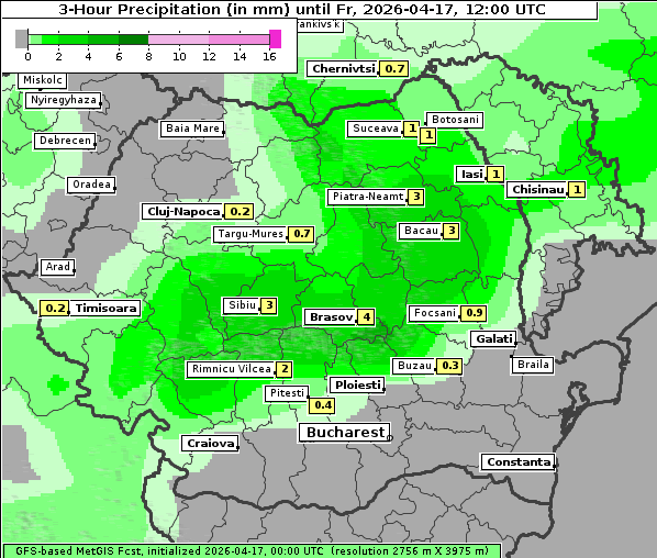 Niederschlag, 17. 4. 2026