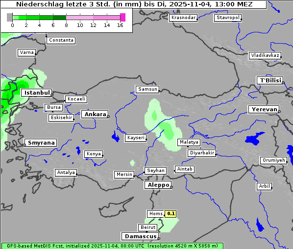 Niederschlag, 4. 11. 2025