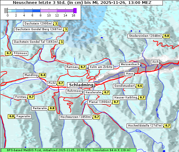 Neuschnee, 26. 11. 2025