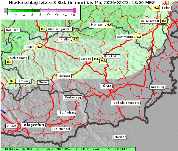 Niederschlag, 23. 2. 2026