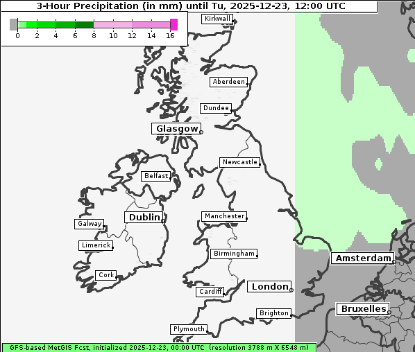 Niederschlag, 23. 12. 2025