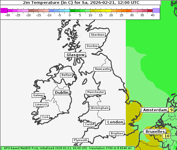 Temperatur, 21. 2. 2026