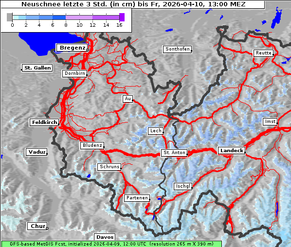 Neuschnee, 10. 4. 2026