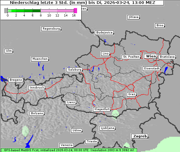 Niederschlag, 24. 3. 2026