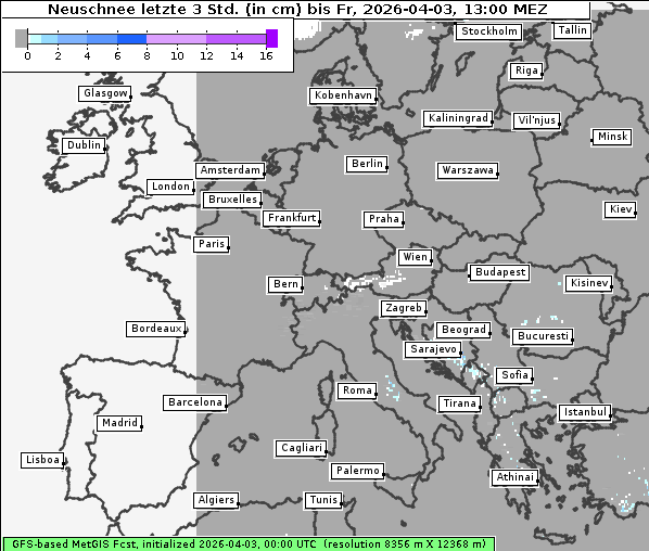 Neuschnee, 3. 4. 2026