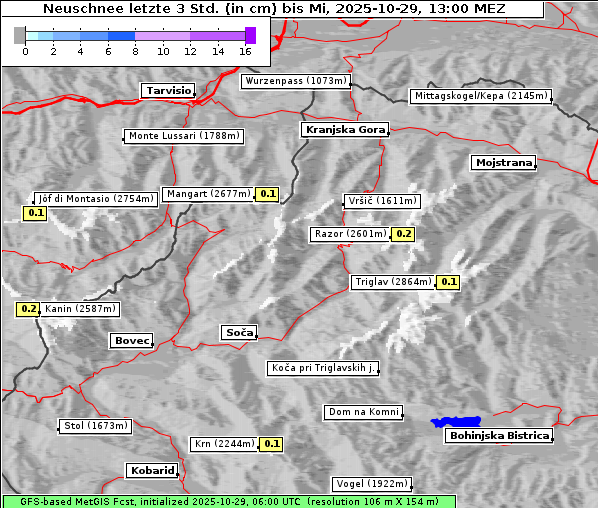 Neuschnee, 29. 10. 2025