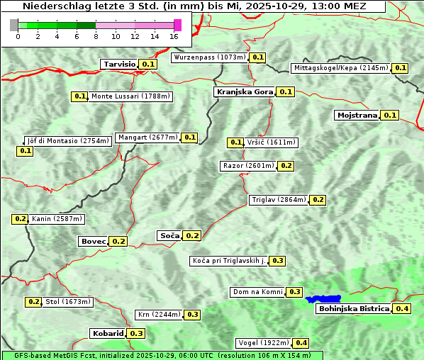 Niederschlag, 29. 10. 2025