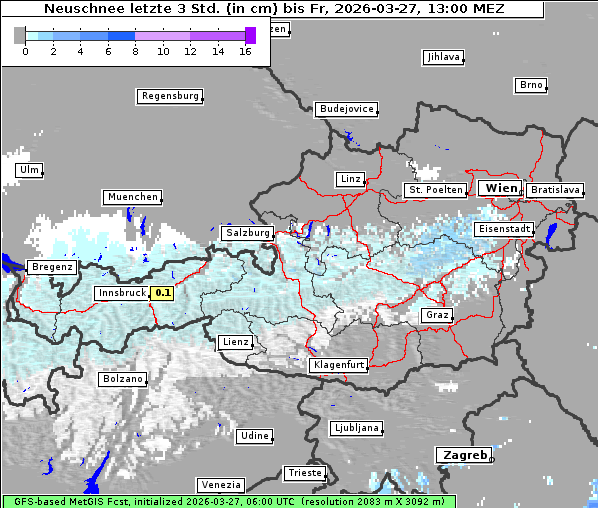 Neuschnee, 27. 3. 2026