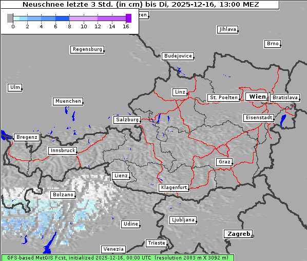 Neuschnee, 16. 12. 2025