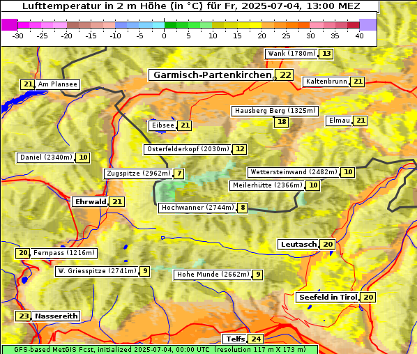 Temperatur, 4. 7. 2025