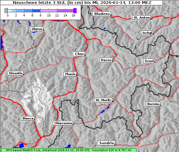 Neuschnee, 14. 1. 2026