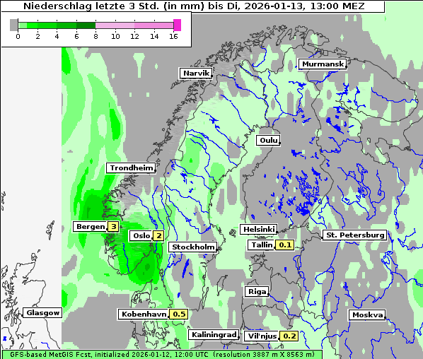 Niederschlag, 13. 1. 2026