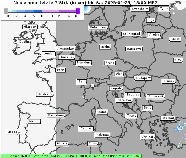 Neuschnee, 25. 1. 2025