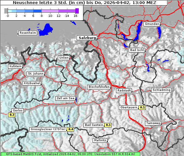 Neuschnee, 2. 4. 2026