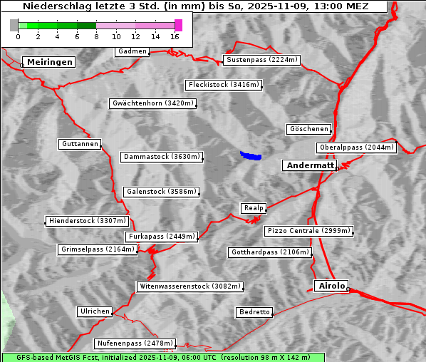 Niederschlag, 9. 11. 2025