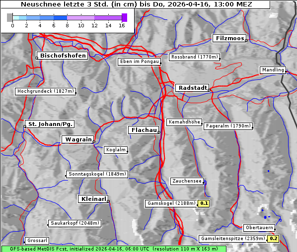 Neuschnee, 16. 4. 2026