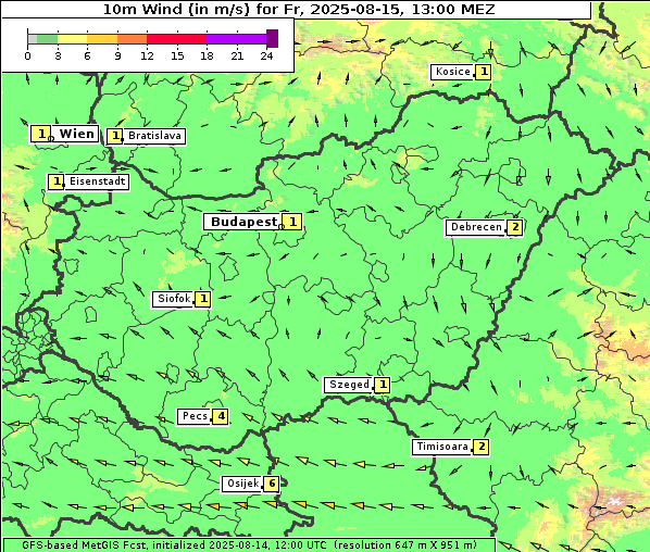 Wind, 15. 8. 2025