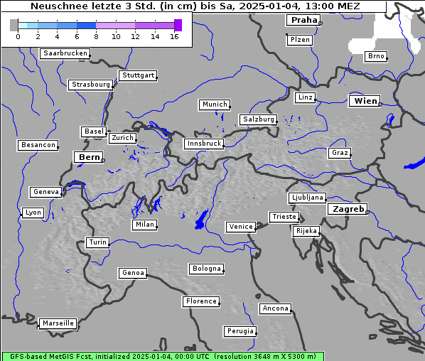 Neuschnee, 4. 1. 2025