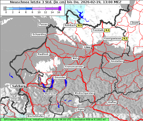 Neuschnee, 19. 2. 2026