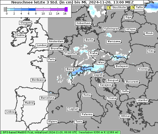 Neuschnee, 20. 11. 2024