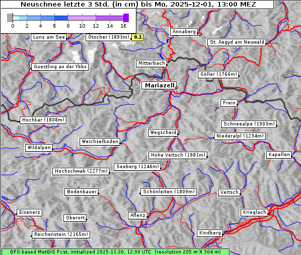 Neuschnee, 1. 12. 2025