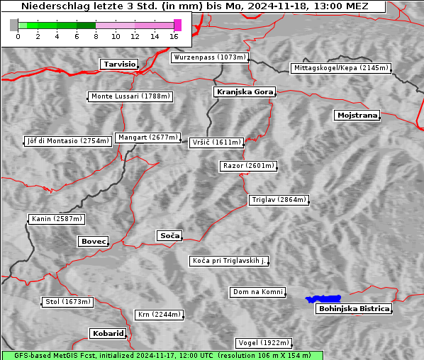 Niederschlag, 18. 11. 2024