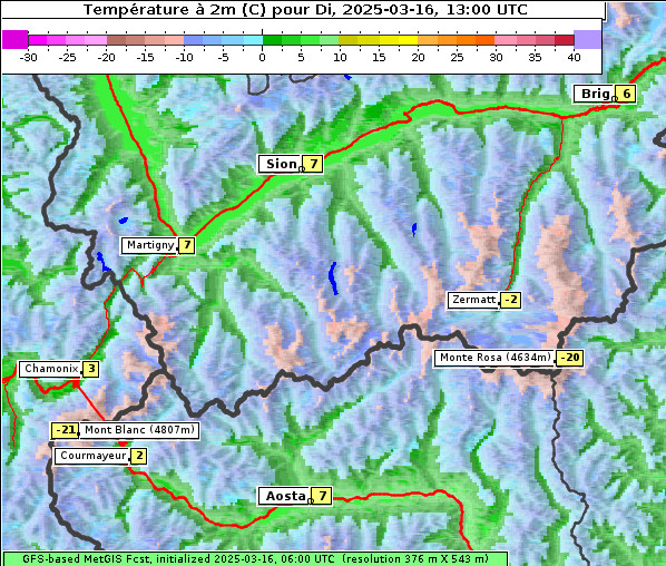 Temperatur, 16. 3. 2025