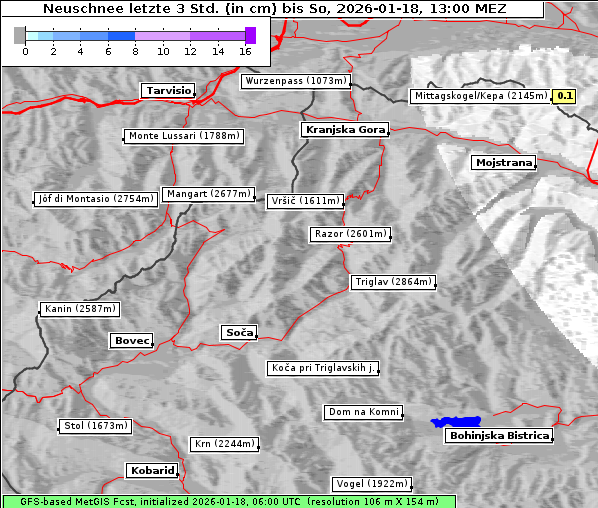 Neuschnee, 18. 1. 2026