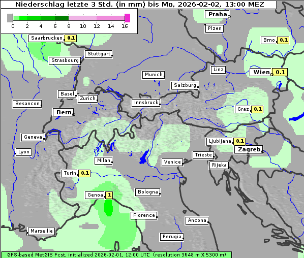 Niederschlag, 2. 2. 2026