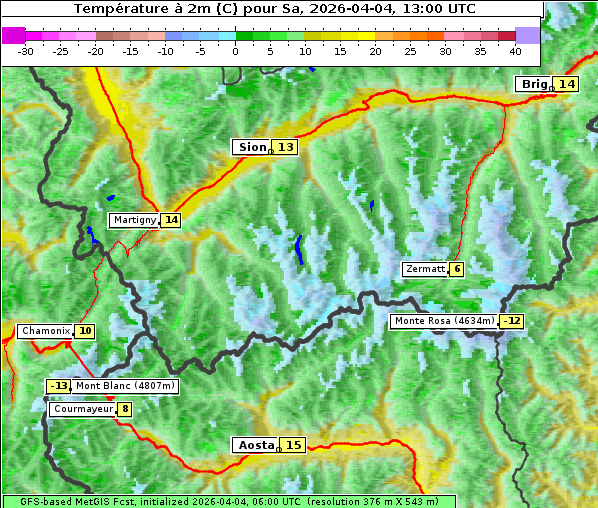 Temperatur, 4. 4. 2026