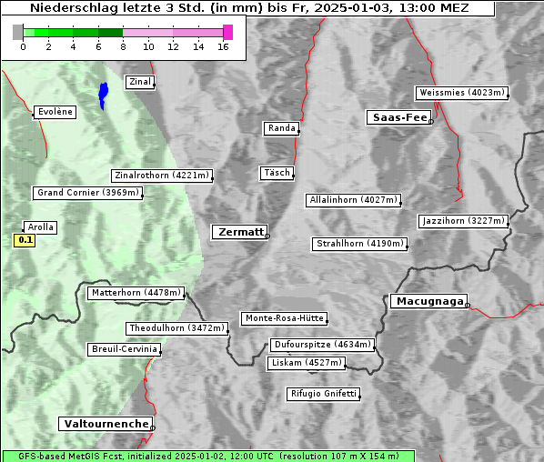 Niederschlag, 3. 1. 2025