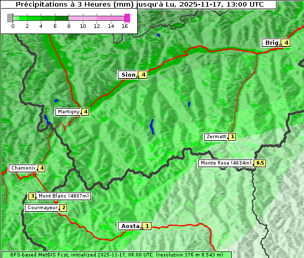 Niederschlag, 17. 11. 2025