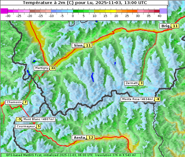Temperatur, 3. 11. 2025