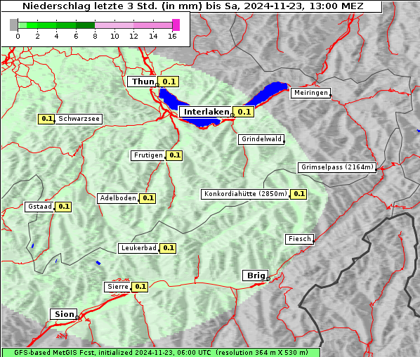 Niederschlag, 23. 11. 2024