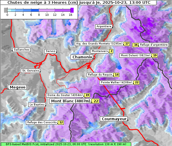 Neuschnee, 23. 10. 2025