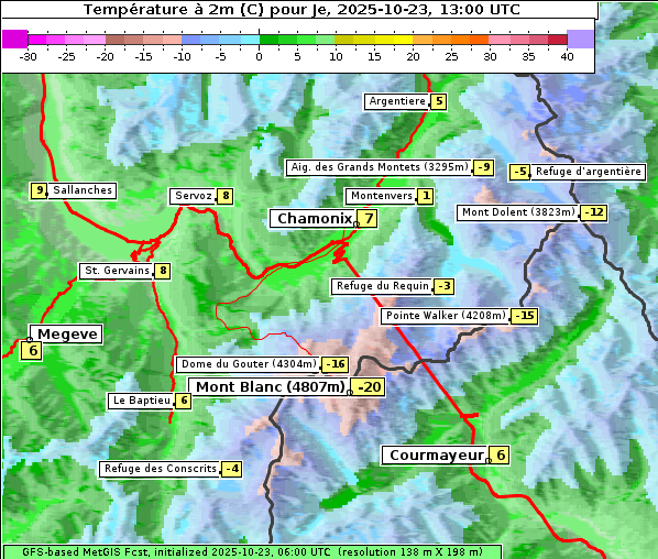 Temperatur, 23. 10. 2025