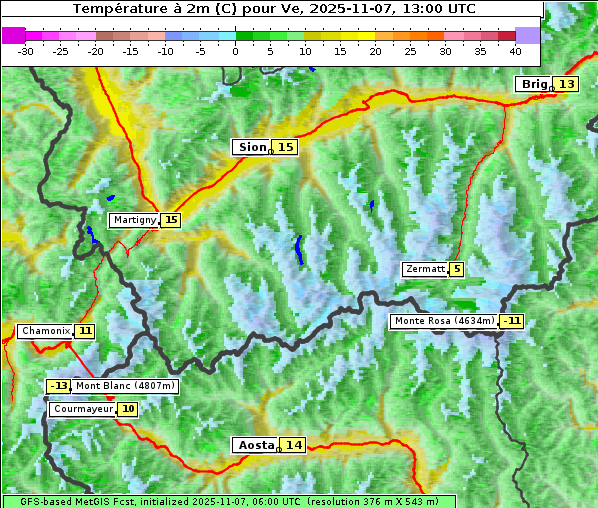 Temperatur, 7. 11. 2025