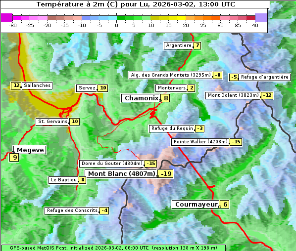 Temperatur, 2. 3. 2026