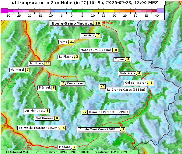 Temperatur, 28. 2. 2026