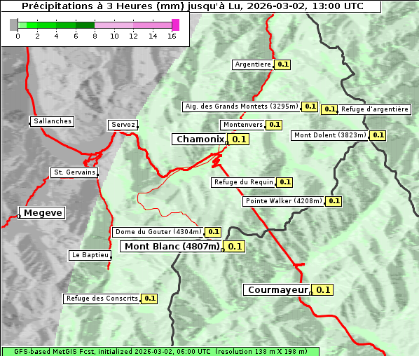 Niederschlag, 2. 3. 2026