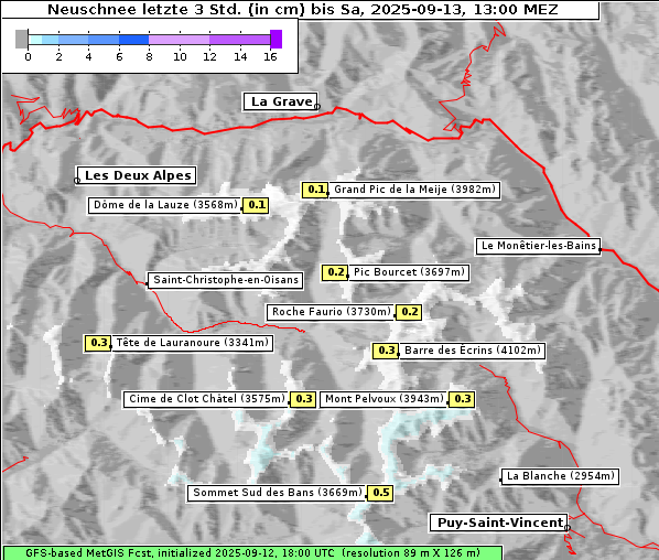 Neuschnee, 13. 9. 2025
