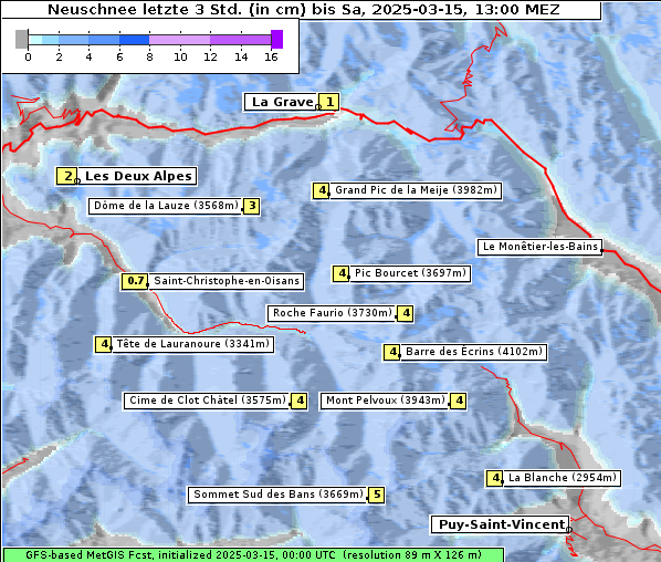 Neuschnee, 15. 3. 2025