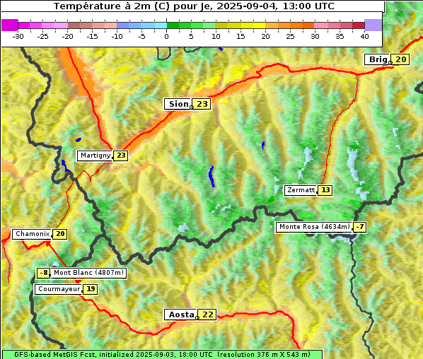 Temperatur, 4. 9. 2025
