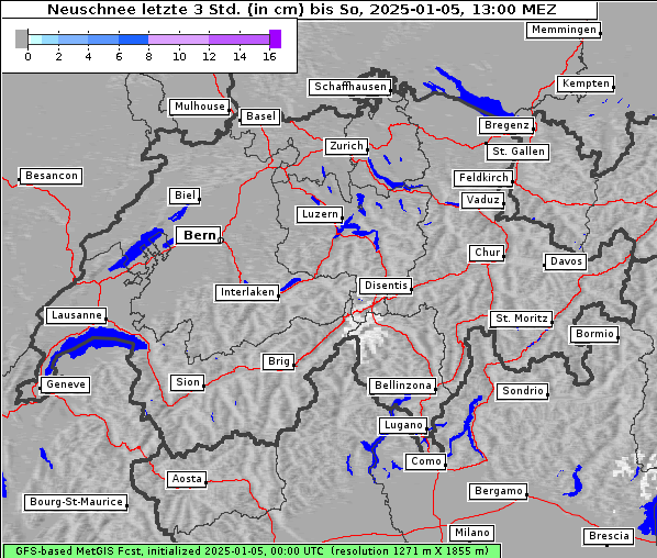 Neuschnee, 5. 1. 2025