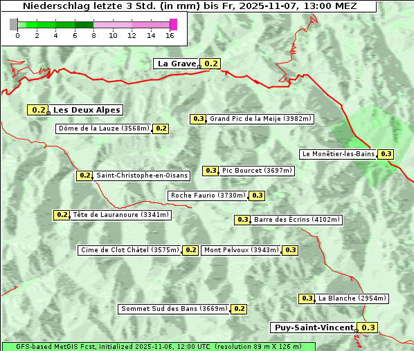 Niederschlag, 7. 11. 2025