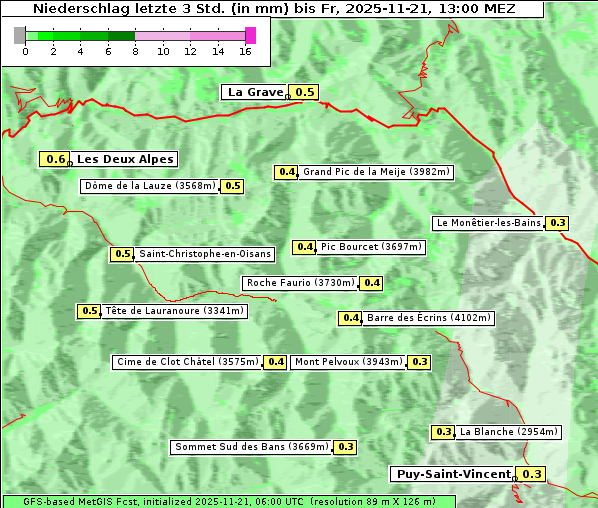 Niederschlag, 21. 11. 2025