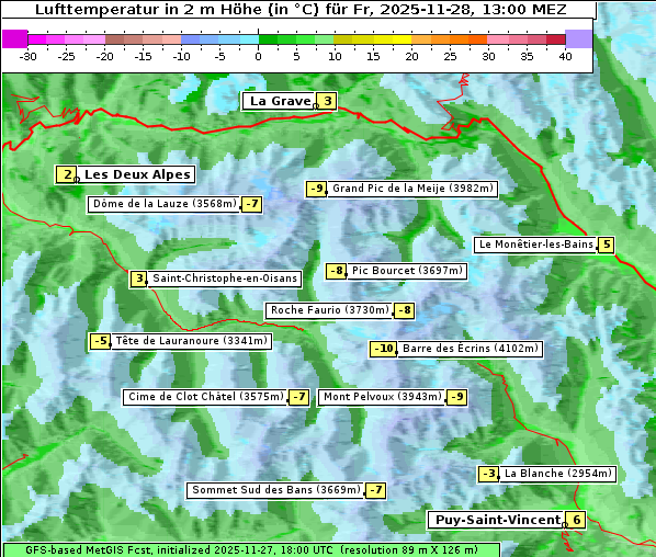 Temperatur, 28. 11. 2025